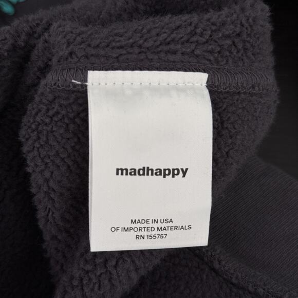 Madhappy Mickey & Friends Sweatshirt XS Disney Crewneck Fleece Gray Sweater - Picture 10 of 14